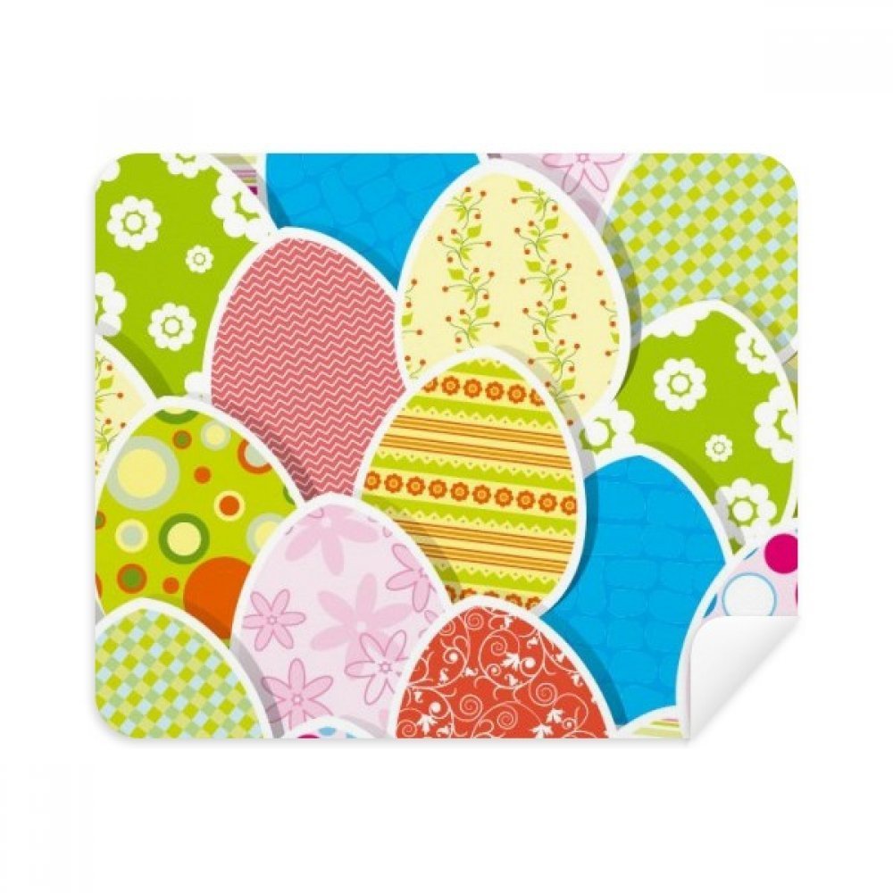 Easter Festival Cute Colored Egg Culture Cleaning Cloth Screen Cleaner 2pcs Suede Fabric