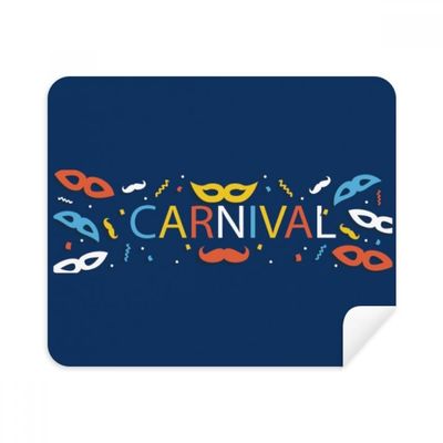 Beard Head Happy Carnival of Venice Cleaning Cloth Screen Cleaner 2pcs Suede Fabric
