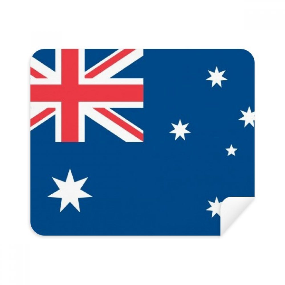 Australia National Flag Oceania Country Cleaning Cloth Screen Cleaner 2pcs Suede Fabric