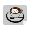 Coffee Cup Illustration Lovely Cat Pattern Cleaning Cloth Screen Cleaner 2pcs Suede Fabric view 1