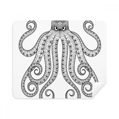 Paint Octopus Eight Black Cleaning Cloth Screen Cleaner 2pcs Suede Fabric