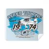 1974 Plane Aereo Touring Pattern Cleaning Cloth Screen Cleaner 2pcs Suede Fabric view 1