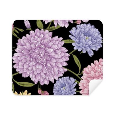 Lotus Drawing Art Flower Cleaning Cloth Screen Cleaner 2pcs Suede Fabric