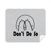 Shy Facepalm Black Cute Chat Happy Cleaning Cloth Screen Cleaner 2pcs Suede Fabric view 1