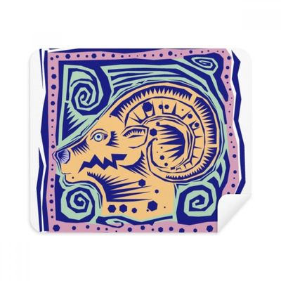 Constellation Capricornus Mexicon Engraving Cleaning Cloth Screen Cleaner 2pcs Suede Fabric