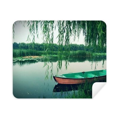 Willow Boat Lake Photography Cleaning Cloth Screen Cleaner 2pcs Suede Fabric