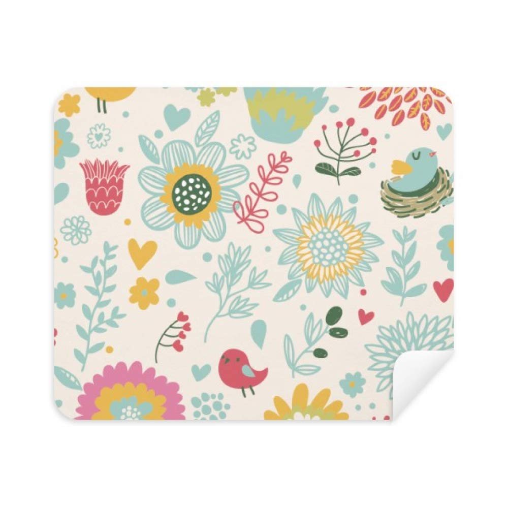 Color Sunflower Paint Cleaning Cloth Screen Cleaner 2pcs Suede Fabric