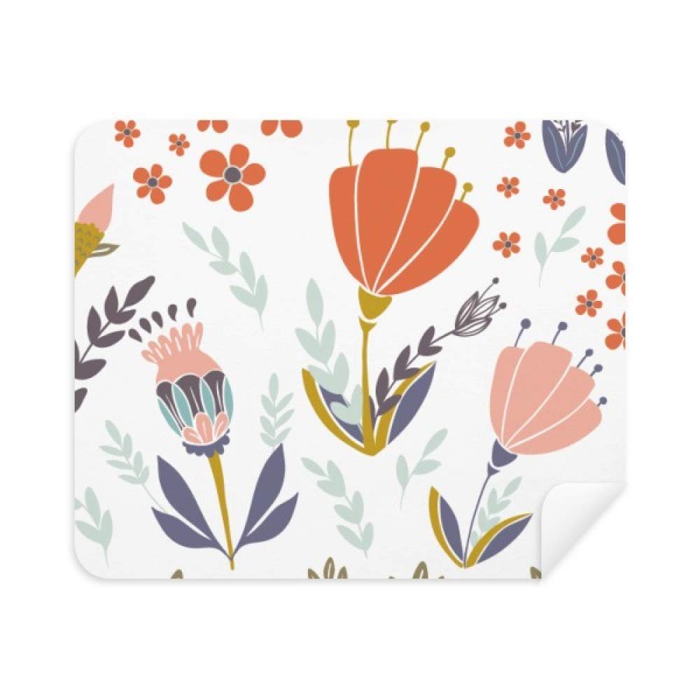 Orange Powder Flower Paint Cleaning Cloth Screen Cleaner 2pcs Suede Fabric
