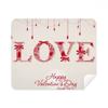Love Happy Valentine's Day Red Cleaning Cloth Screen Cleaner 2pcs Suede Fabric view 1