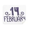 14 February Love Quote Handwrite Cleaning Cloth Screen Cleaner 2pcs Suede Fabric view 1
