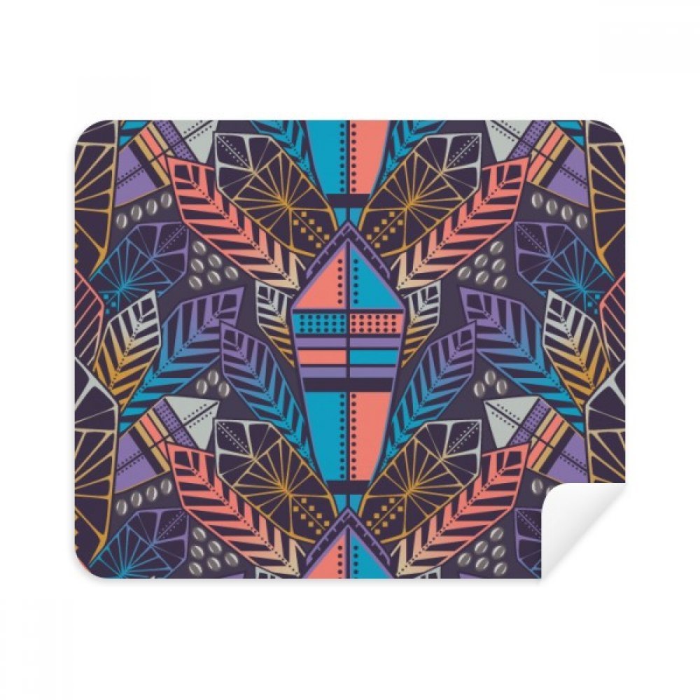 Colorful Building Symmetric Pattern Cleaning Cloth Screen Cleaner 2pcs Suede Fabric