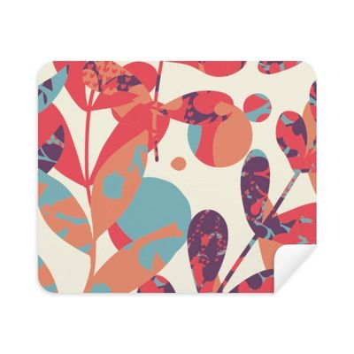 Autumnal Leaves Flower Paint Cleaning Cloth Screen Cleaner 2pcs Suede Fabric