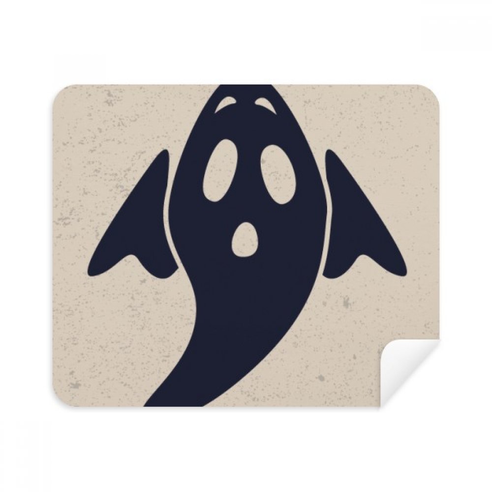 A Winged Halloween Ghost Cleaning Cloth Screen Cleaner 2pcs Suede Fabric