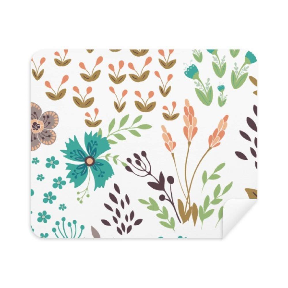 Colourful Flowers Paint Cleaning Cloth Screen Cleaner 2pcs Suede Fabric