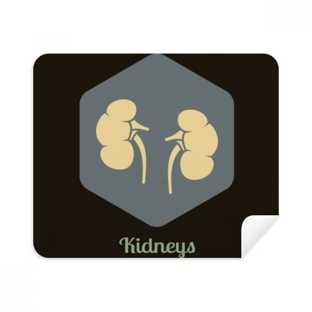 Body Internal Organs Kidney Cleaning Cloth Screen Cleaner 2pcs Suede Fabric