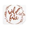 Be Free Quote Handwrite Style Cleaning Cloth Screen Cleaner 2pcs Suede Fabric view 1