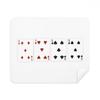 5 Heart Spade Diamond Club Pattern Cleaning Cloth Screen Cleaner 2pcs Suede Fabric view 1