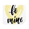 Be Mine Yellow Love Quote Style Cleaning Cloth Screen Cleaner 2pcs Suede Fabric view 1