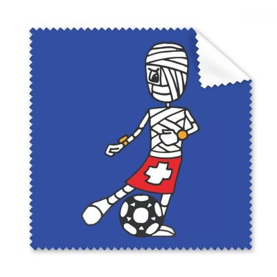 Soccer Player Cartoon Mummy Cleaning Cloth Phone Screen Glasses Cleaner 5pcs