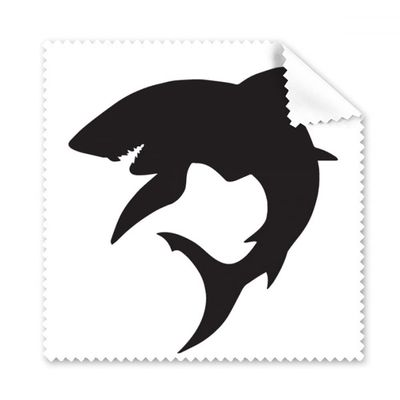 Outline Blue Ocean Shark Fierce Fish Cleaning Cloth Phone Screen Glasses Cleaner 5pcs
