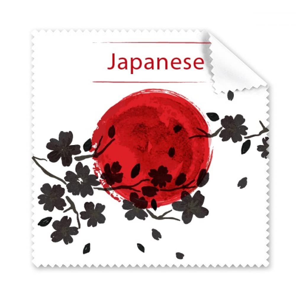 Japan Branch Sakura Brush Painting Cleaning Cloth Phone Screen Glasses Cleaner 5pcs
