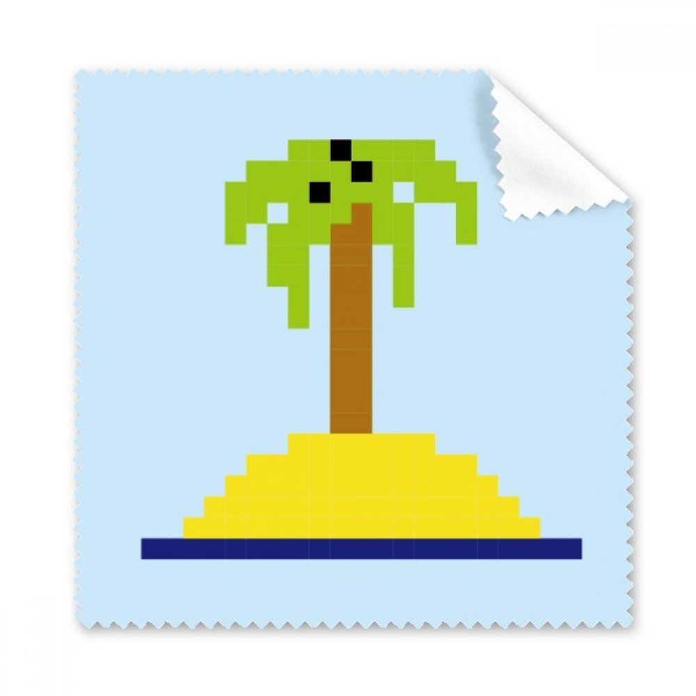 Summer Sail Coconut Tree Pixel Cleaning Cloth Phone Screen Glasses Cleaner 5pcs