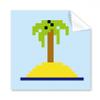 Summer Sail Coconut Tree Pixel Cleaning Cloth Phone Screen Glasses Cleaner 5pcs view 1