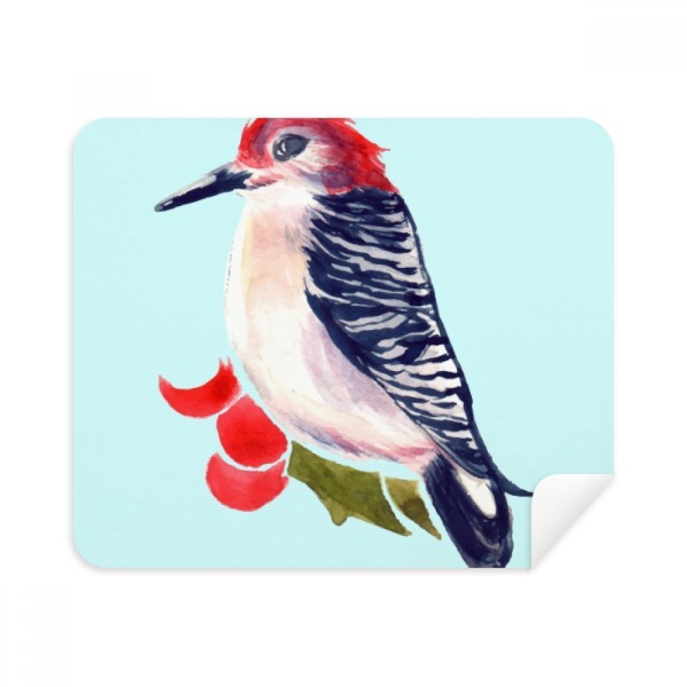 Bird Animal Magpie Redhead Cleaning Cloth Screen Cleaner 2pcs Suede Fabric