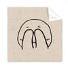 Shy Blindfolded Black Happy Pattern Cleaning Cloth Phone Screen Glasses Cleaner 5pcs view 1