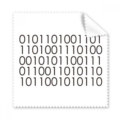 Programmer Binary System World Cleaning Cloth Phone Screen Glasses Cleaner 5pcs