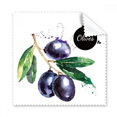 Olives Fruit Tasty Healthy Watercolor Cleaning Cloth Phone Screen Glasses Cleaner 5pcs