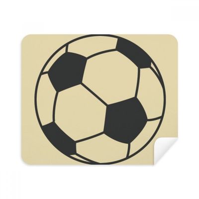 Football Sport Line Drawing Pattern Cleaning Cloth Screen Cleaner 2pcs Suede Fabric