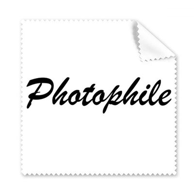 Stylish Word Photophile Art Deco Gift Fashion Cleaning Cloth Phone Screen Glasses Cleaner 5pcs