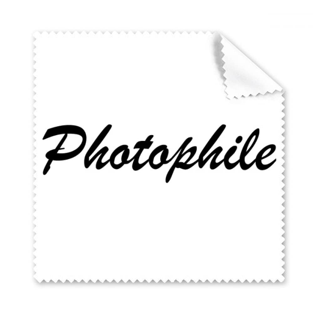 Stylish Word Photophile Art Deco Gift Fashion Cleaning Cloth Phone Screen Glasses Cleaner 5pcs