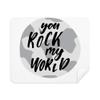 You Rock My World Quote Style Cleaning Cloth Screen Cleaner 2pcs Suede Fabric view 1