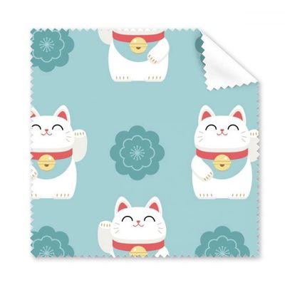 Lucky Cats Sakura Totem Japan Cleaning Cloth Phone Screen Glasses Cleaner 5pcs
