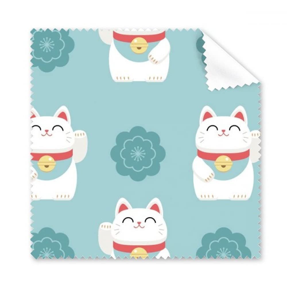 Lucky Cats Sakura Totem Japan Cleaning Cloth Phone Screen Glasses Cleaner 5pcs