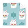 Lucky Cats Sakura Totem Japan Cleaning Cloth Phone Screen Glasses Cleaner 5pcs view 1