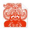 Peking Opera Head Red Paper-Cut Cleaning Cloth Phone Screen Glasses Cleaner 5pcs view 1