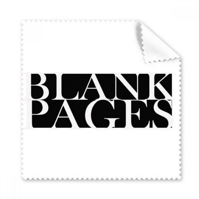 Stylish Characters Blank Pages Cleaning Cloth Phone Screen Glasses Cleaner 5pcs