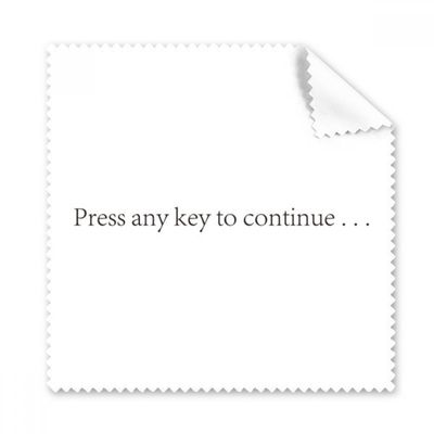 Programmer Interface Press to Continue Cleaning Cloth Phone Screen Glasses Cleaner 5pcs