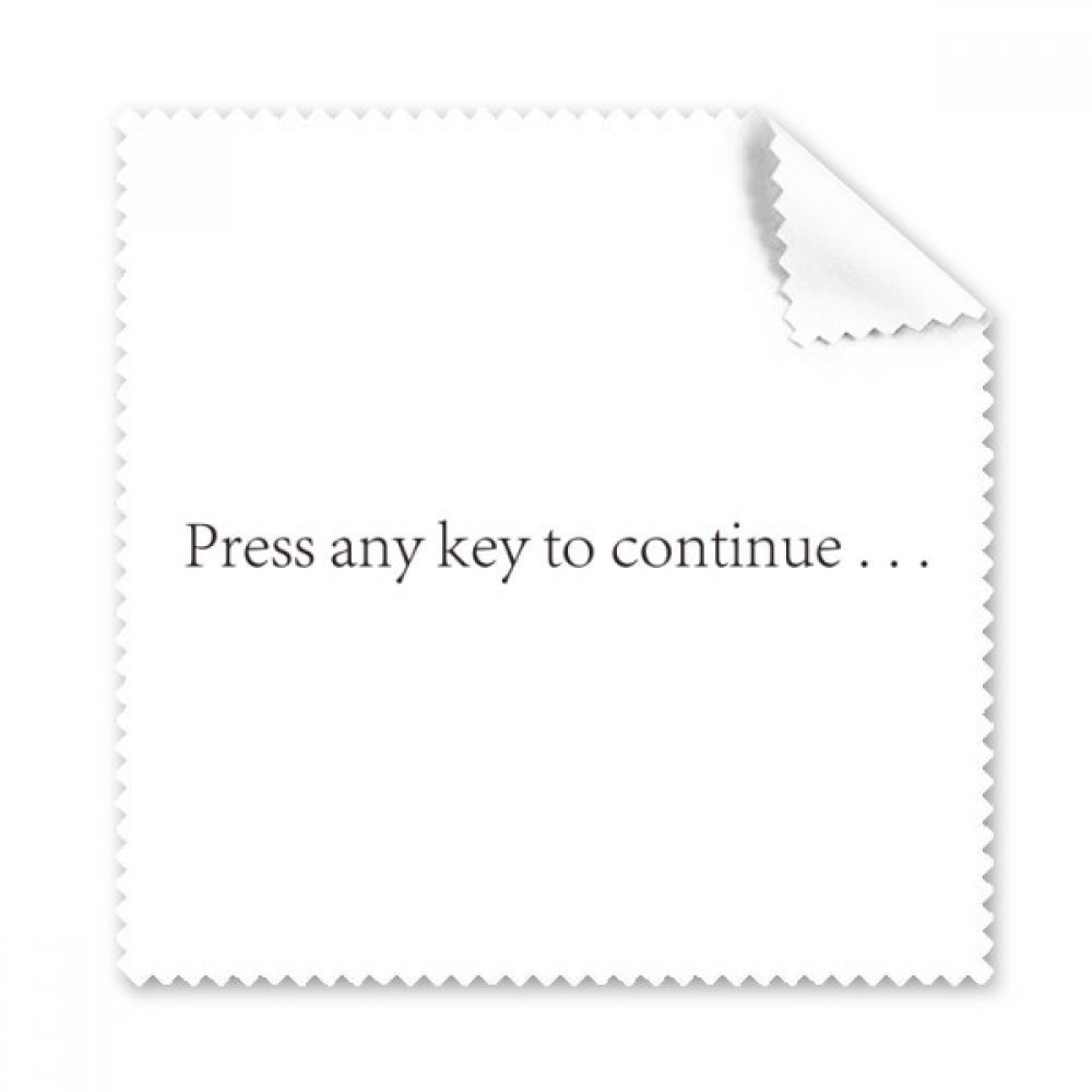 Programmer Interface Press to Continue Cleaning Cloth Phone Screen Glasses Cleaner 5pcs