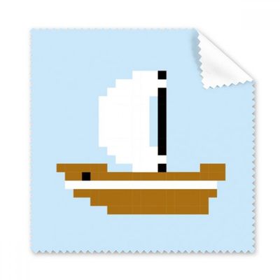 Summer Sail Ship Sea Pixel Cleaning Cloth Phone Screen Glasses Cleaner 5pcs