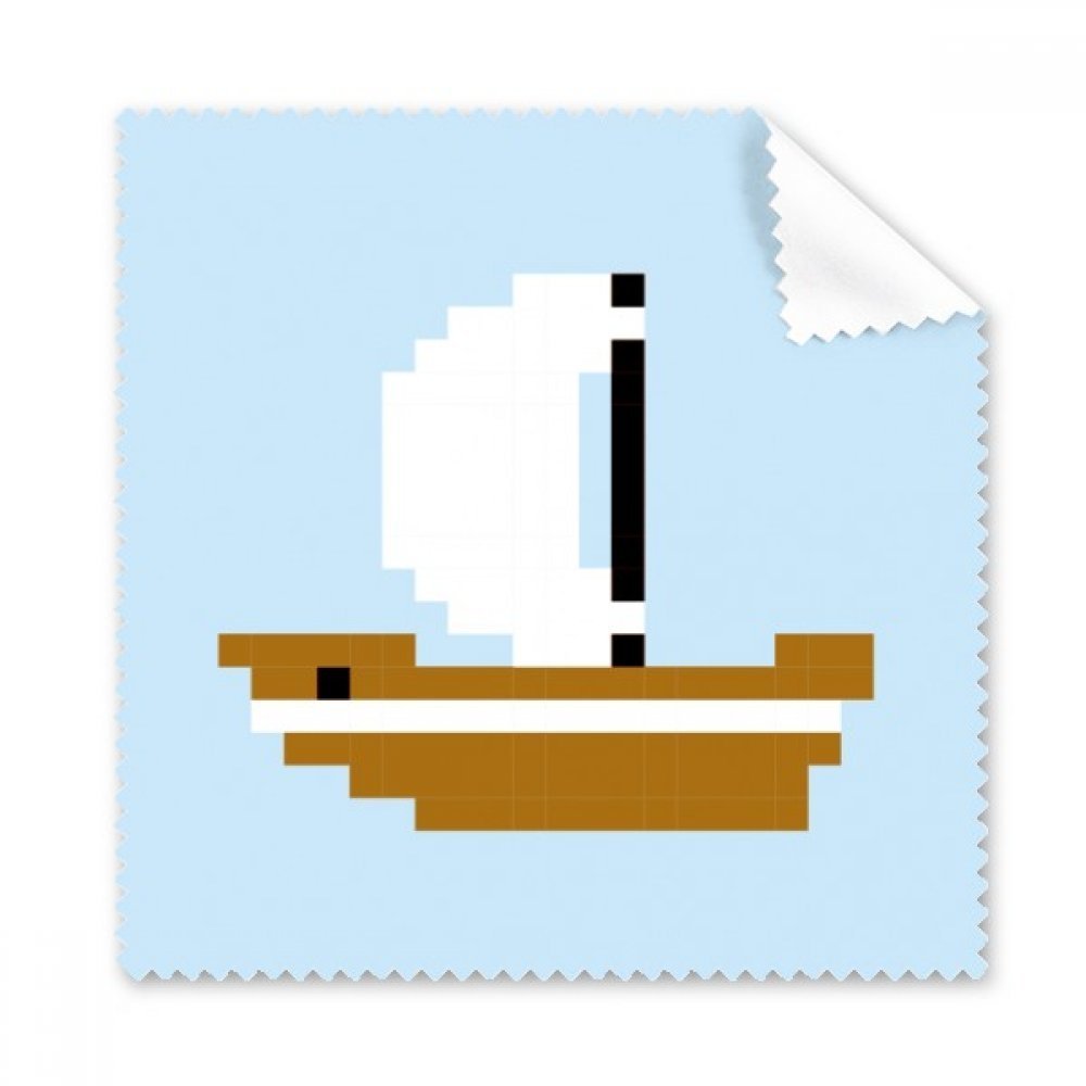 Summer Sail Ship Sea Pixel Cleaning Cloth Phone Screen Glasses Cleaner 5pcs