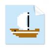 Summer Sail Ship Sea Pixel Cleaning Cloth Phone Screen Glasses Cleaner 5pcs view 1