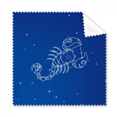 Star Universe Scorpio Constellation Pattern Cleaning Cloth Phone Screen Glasses Cleaner 5pcs