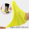 ZHome Water-Proof Silicone Shoe Covers, Reusable Foldable Not-Slip Rain Shoe Covers,Shoe Protectors Overshoes Rain Galoshes for Kids,Men and Women Yellow S(8.2in) view 3