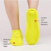ZHome Water-Proof Silicone Shoe Covers, Reusable Foldable Not-Slip Rain Shoe Covers,Shoe Protectors Overshoes Rain Galoshes for Kids,Men and Women Yellow S(8.2in) view 4