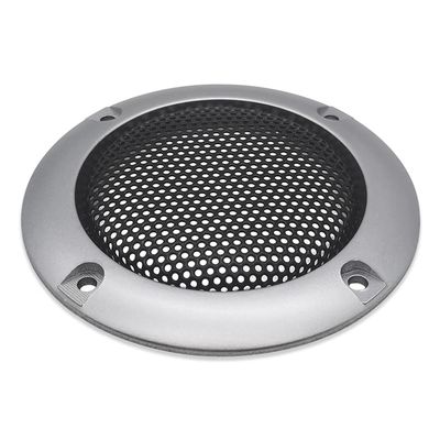 2 Pcs for 2 inch Speaker Grill Cover 2" Car Audio Tweeter Decorative Circle Metal Mesh Grille Protection Net (Silvery Frame)