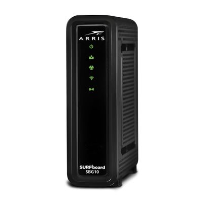 ARRIS (SBG10-RB) - Modem Router Combo - DOCSIS 3.0 16 x 4 Gigabit & AC1600 WiFi, [Check with your provider for compatibility]400 Mbps Max Internet Speeds - Renewed